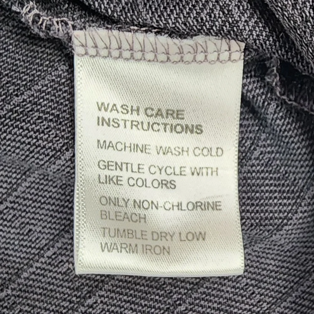 Payne Stewart Polo Shirt Mens Medium Dark Gray Legacy Grid Check Long Sleeve - Picture 8 of 9